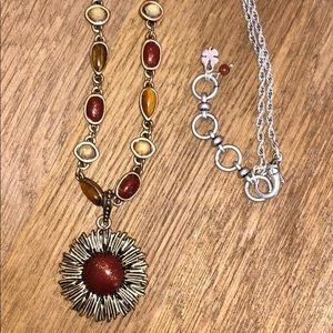 NWOT🍀Lucky Brand Gold & Silver Pendant